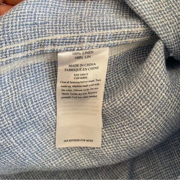 Faherty short Sleeve palma linen shirt - Picture 8 of 8